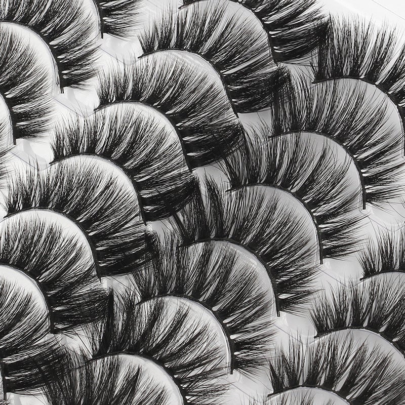 New European Style Dense 16 Pairs False Eyelashes, 3D Curl Mixed Set for Noon - Image 2