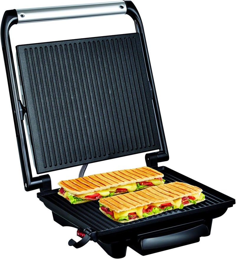 T-fal Room to room portable TEFAL Panini Grill | Inicio Grill | 2000 W | Stainless Steel/Plastic | Non-stick coated plates | Removable juice tray | Multi-Colour | 2 Years Warranty | GC241D28 Precision polished solid material - Image 4