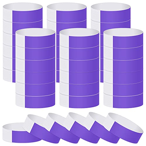 ASTARON 200 Pcs Purple Paper Event Wristbands Arm Bands Event Bracelets for Party Events Clubs Concert Music Festival，Waterproof Lightweight - Image 1