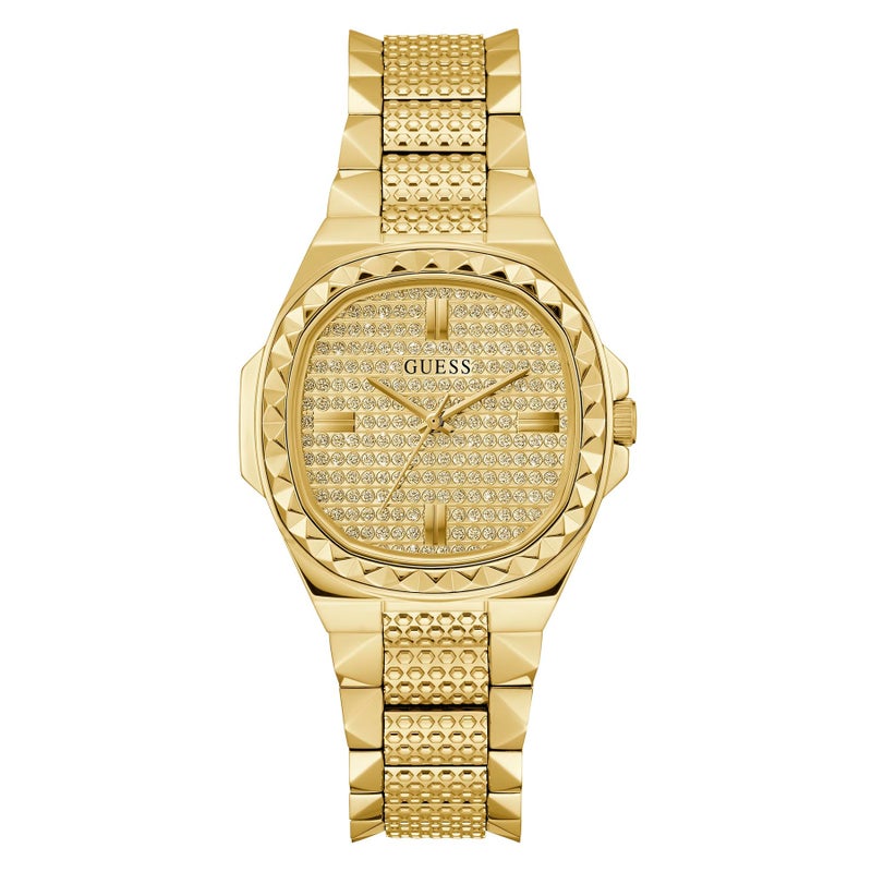 Guess Women’s Watch Gold Tone Case Quartz GW0601L1 - Image 1