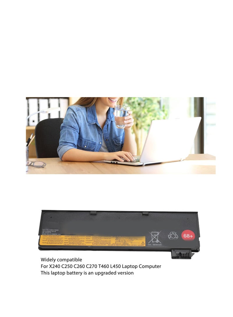 Terabyte استبدال البطارية لجهاز لابتوب X240 C250 C260 C270 T460 L450، بطارية لابتوب 68+/6C، بطارية نوتبوك بسعة مصنفة 3930mAh، حماية متعددة للسلامة - Image 2
