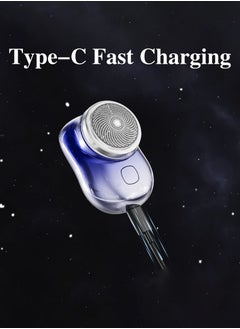 Generic Mini Shaver Portable Electric Shaver, 2023 New Pocket Portable Electric Shave, Rechargeable Travel Razors For Men Electric Shaver For Shaving Face(purple)  - Image 3