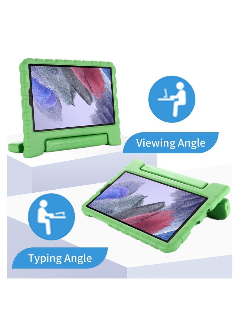 Zikra Kids Case for Samsung Galaxy Tab A7 Lite 8.7" (2021) SM-T220/SM-T225, Lightweight Shockproof Protective Cover with Convertible Handle Stand - Green - Image 3