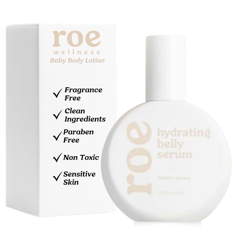 Roe Wellness Stretch Mark Belly SerumOil for Sensitive Skin with Long and Shortterm Hydration Increases Skin Elasticity and Firmness Reduce Stretch Marks Belly Serum
