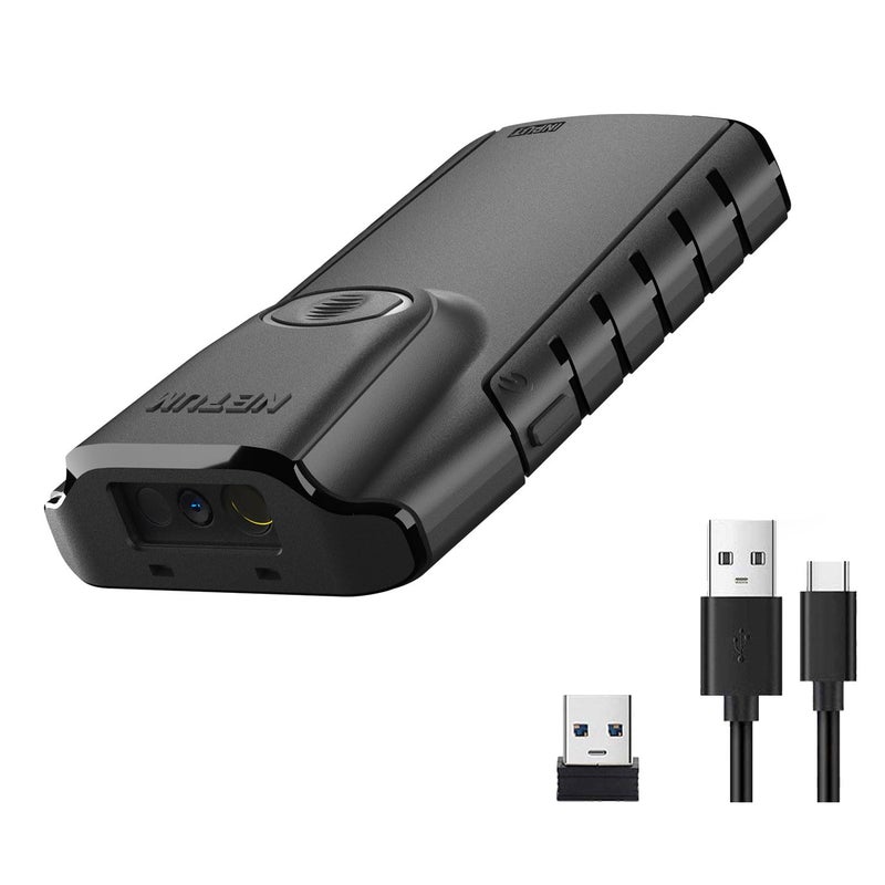 NETUM Bluetooth 2D Barcode Scanner 3in1 Small Portable QR Bar Code Reader Automatic Wireless Gun Scan Back Clip Work with Tablet iOS Android Windows MacOS for Warehouse Inventory POS 2D E800 - Image 2