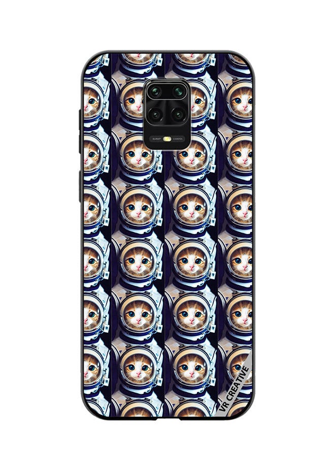 VR CREATIVE - Protective Case Cover For Xiaomi Mi Note 10 Lite 5G Cat Face Inside Astronauts Helmet Pattern Design Multicolour - Image 1