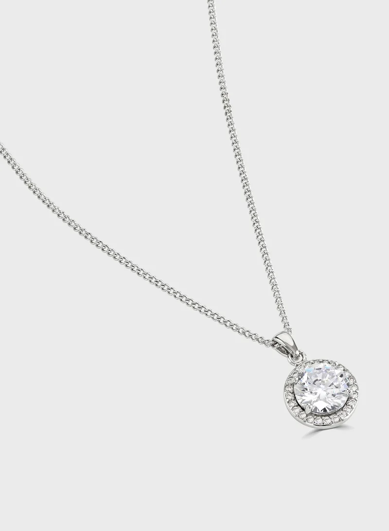 باكلي لندن Clear Cushion Halo Pendant
