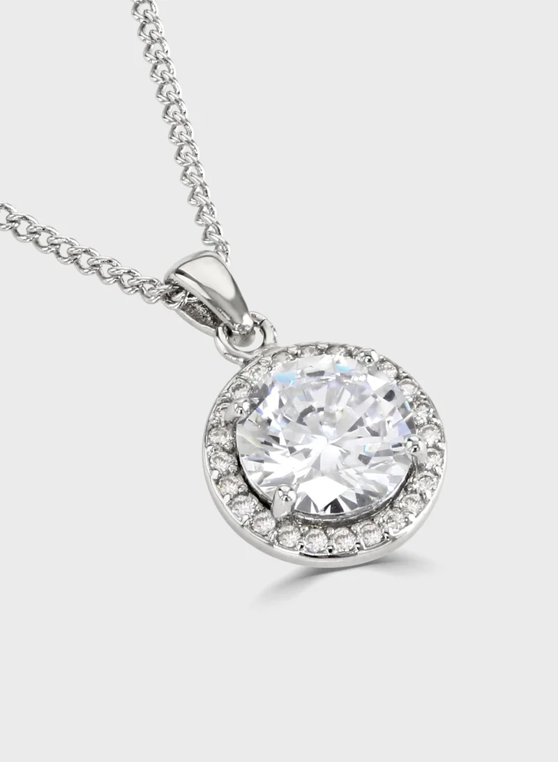 باكلي لندن Clear Cushion Halo Pendant