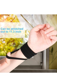 Oasisgalore 12-Pack Black Hair Ties, Rubber Band Hair Scrunchies and Bands for Women & Girls  - Image 3