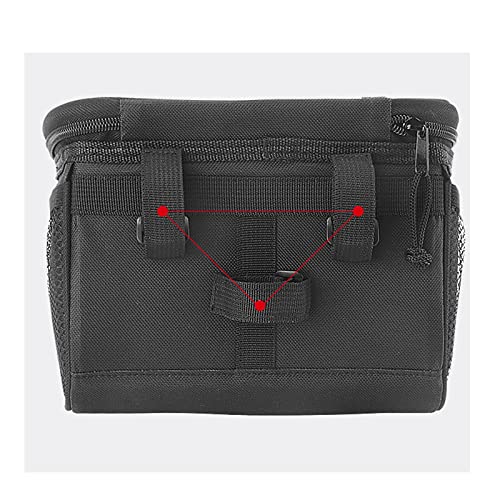 traderplus Bike Handlebar Bag Bicycle Front Basket Scooter Bag Insulated Cooler Storage Pouch Road Mountain Cycling Pack Cycling Accessories with TPU Touch Screen & Reflective Stripe - Image 5