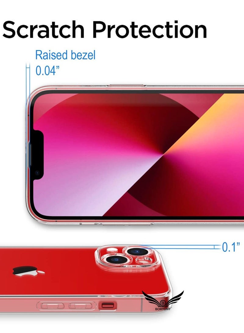 iPhone 13 Protective Case 6.1 inch Crystal Clear Anti Yellowing Slim Thin TPU Transparent Cover For Apple iPhone 13 - Image 5