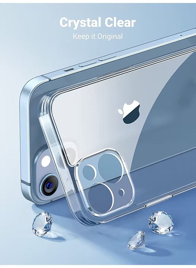 iPhone 13 Protective Case 6.1 inch Crystal Clear Anti Yellowing Slim Thin TPU Transparent Cover For Apple iPhone 13 - Image 3