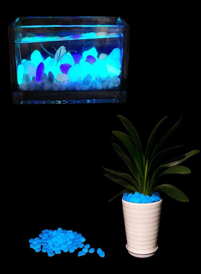 Nothers OGIFOAHC Glow in The Dark Rocks， Non-Toxic Glowing Stones for Use as Aquarium/Fish Tank Accessories or Indoor/Outdoor Decoration/Pathway/Garden(100pcs,Jewel Blue) - Image 2