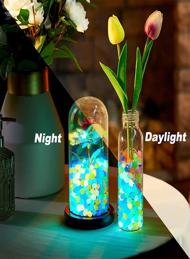 Nothers OGIFOAHC Glow in The Dark Rocks， Non-Toxic Glowing Stones for Use as Aquarium/Fish Tank Accessories or Indoor/Outdoor Decoration/Pathway/Garden(100pcs,Jewel Blue) - Image 3