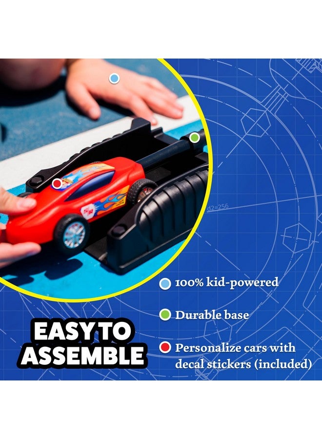 Stomp Rocket Stomp Racers Air Powered Race Cars by Stomp Rocket, 4 Car Mega Pack - Dueling Stomp Racers Toy Car Launcher - Fun Backyard & Outdoor Multi-Player Kids Toys Gifts for Boys, Girls & Toddlers - Image 5