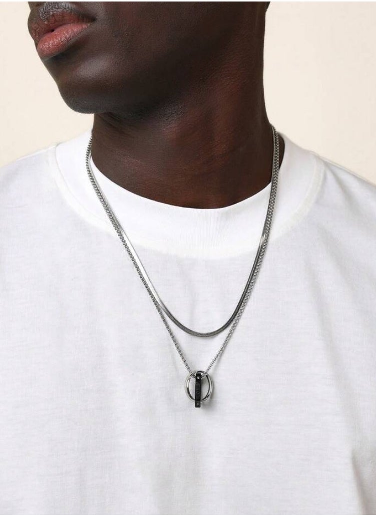 JewelryLand Elegant Stainless Steel Necklace For Men  - Image 1