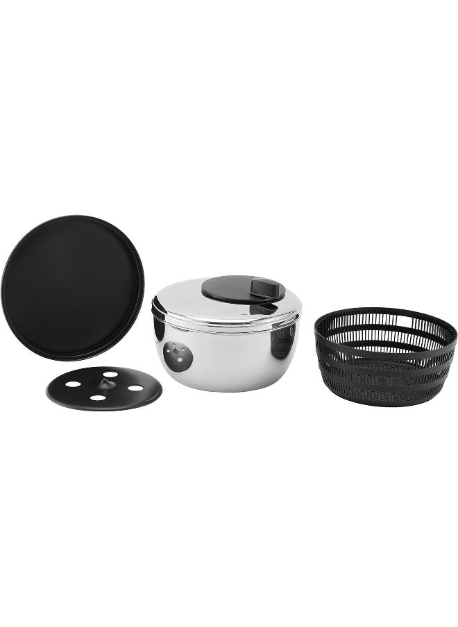 WMF Salad Spinner Stainless Steel Silver 25.4 X 25.4 X 15.8 Cm  - Image 5