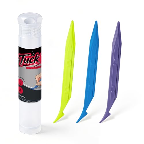 Gomake 3PCS Double Edge Vinyl Wrap Tucking Tool Kit Professional DualHead Car Wrapping Tools for Smooth Edges Remove Bubble - Image 1