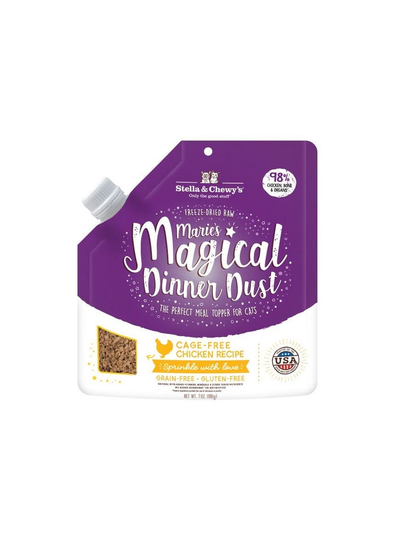 Stella & Chewys Marie’s Magical Dinner Dust Cat Cage Free Chicken Recipe Food Toper 198g 