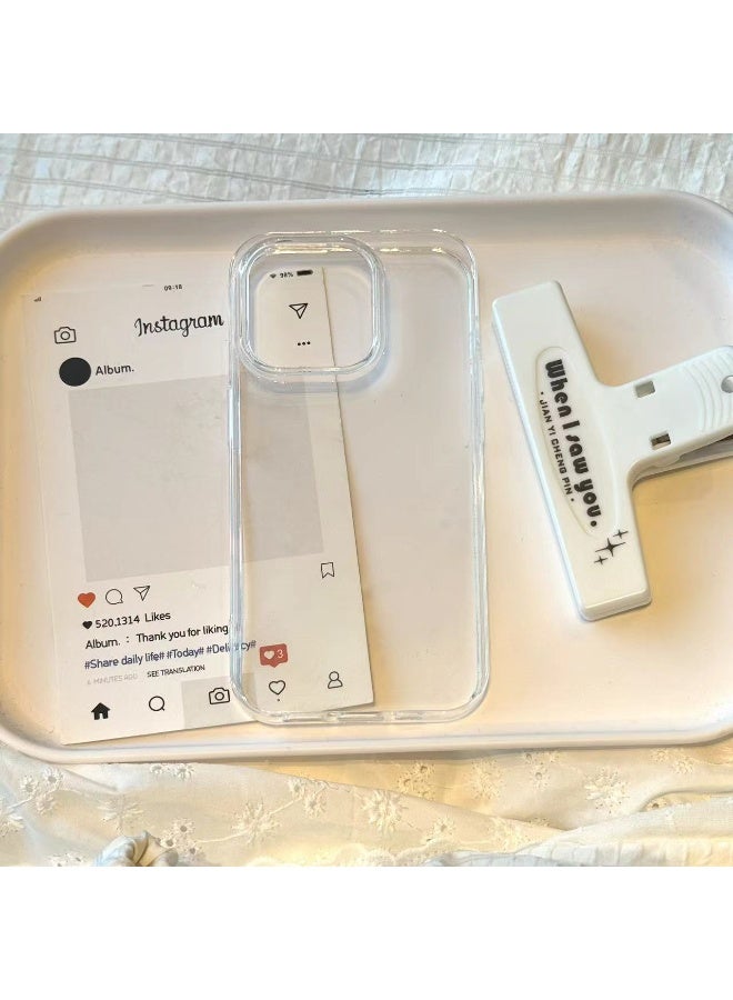 NIBEMINENT High Transparency Material Protective TPU Case Cover For iPhone 15, Transparent