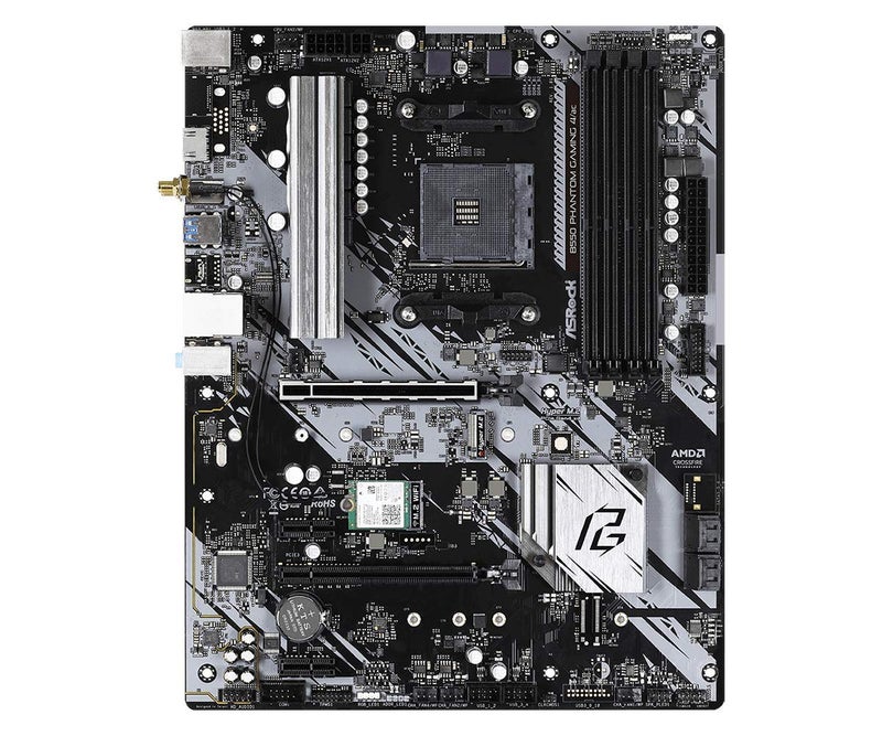 ASRock B550 Phantom Gaming 4 AC Supports 3rd Gen AMD AM4 Ryzenâ„¢ / Future AMD Ryzenâ„¢ Processors Motherboard - Image 2