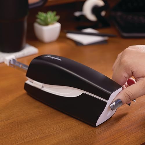 Swingline Electric Stapler, 20 Sheet Capacity, Portable, Full Strip, Plug In or Battery, Black (48200) - Image 5