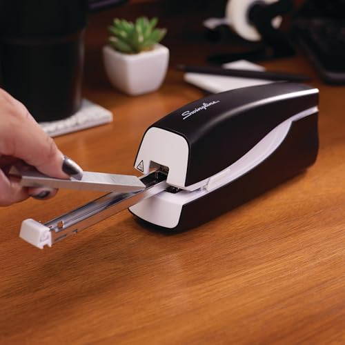 Swingline Electric Stapler, 20 Sheet Capacity, Portable, Full Strip, Plug In or Battery, Black (48200) - Image 4