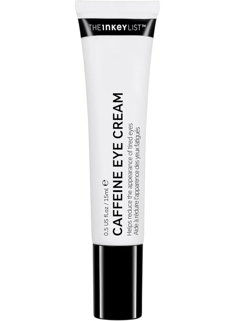 The INKEY List Caffeine Eye Cream, Reduce Eye Puffiness and Dark Circle, Blur Fine Lines, 0.5 fl oz - Image 1
