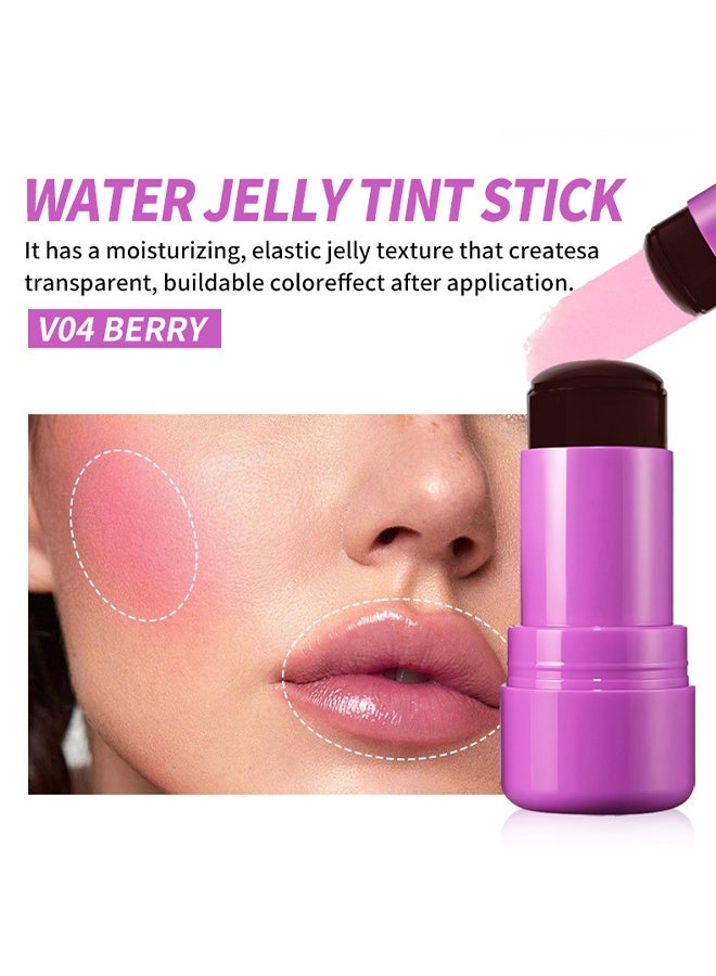 فايبلي أحمر الخدود - جيلي الشفاه والخدود صبغة كريم أحمر الخدود وجيلي الفاكهة وأحمر الخدود ولون الشفاه #V04 - Image 2