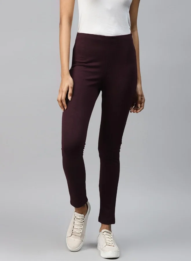 Hubberholme Wine Jeggings For Women