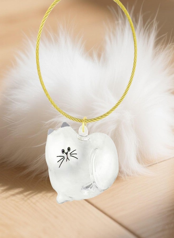 ZPSOX Cat Hair Keychain, 2Pcs Cat Hair Storage Bottle，Pet Fur Keepsake,Pet Hair Storage/Memorial Keychain,Cute Pet Memorial Gifts,[E Model] - Image 3