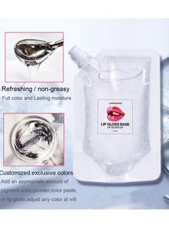 LANGMANNI 50ml Lip Gloss Base Moisturize Lip Gloss Base Oil Material Makeup Primers Non Stick Lipstick Primer for DIY Handmade Lip Balms Lip Gloss Transparent Lip Glaze Base Lip Oil  - Image 2