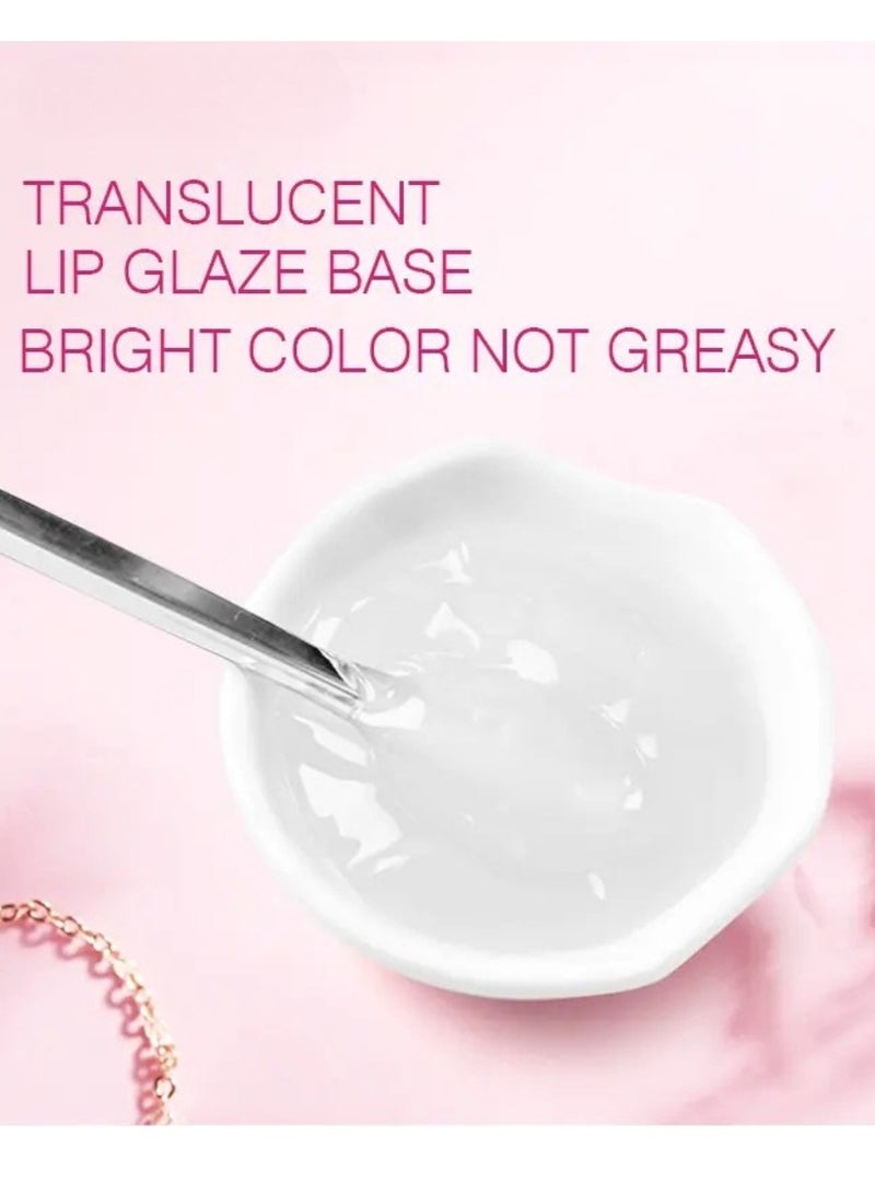 LANGMANNI 50ml Lip Gloss Base Moisturize Lip Gloss Base Oil Material Makeup Primers Non Stick Lipstick Primer for DIY Handmade Lip Balms Lip Gloss Transparent Lip Glaze Base Lip Oil - Image 4