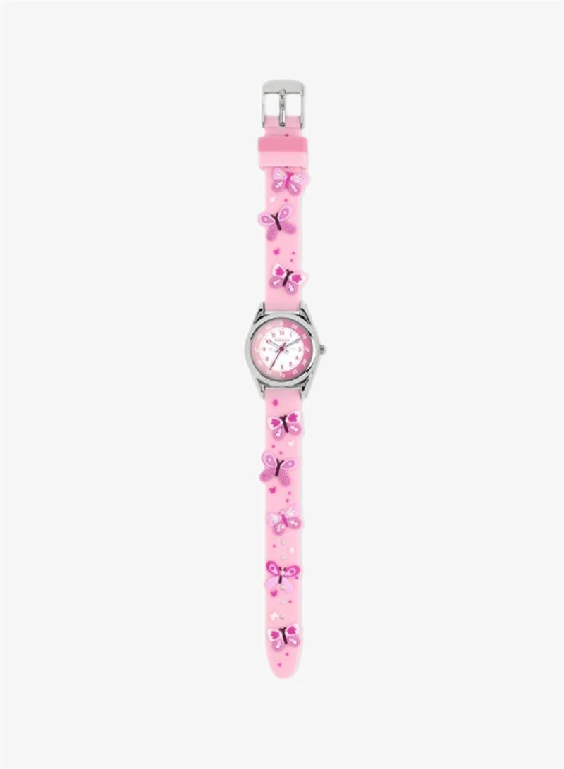 Tikkers Tikkers 3D Butterfly Silicone Strap Girls Analog Watch - ATK1111