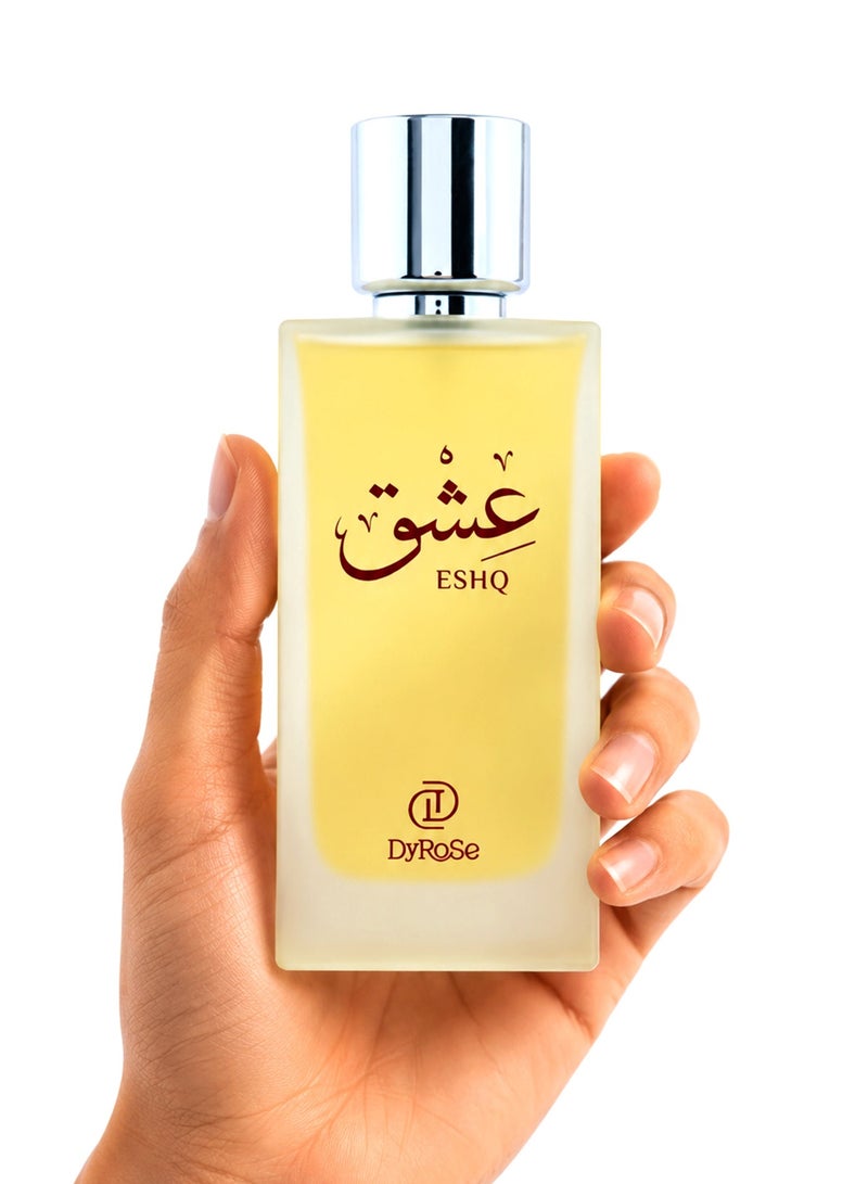 Dyrose Eshq Eau De Perfume 100ml | Luxury Unisex Perfume with Saffron, Tuberose & White Musk | Long Lasting Signature Fragrance - Image 5