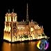 LocoLee Light Kit Compatible with Lego Notre Dame Cathedral Architecture 21061 Creative Lighting Set Accessories Compatible with Lego Paris Notre Dame 21061 Set No Models Only Light RC Version - Image 2