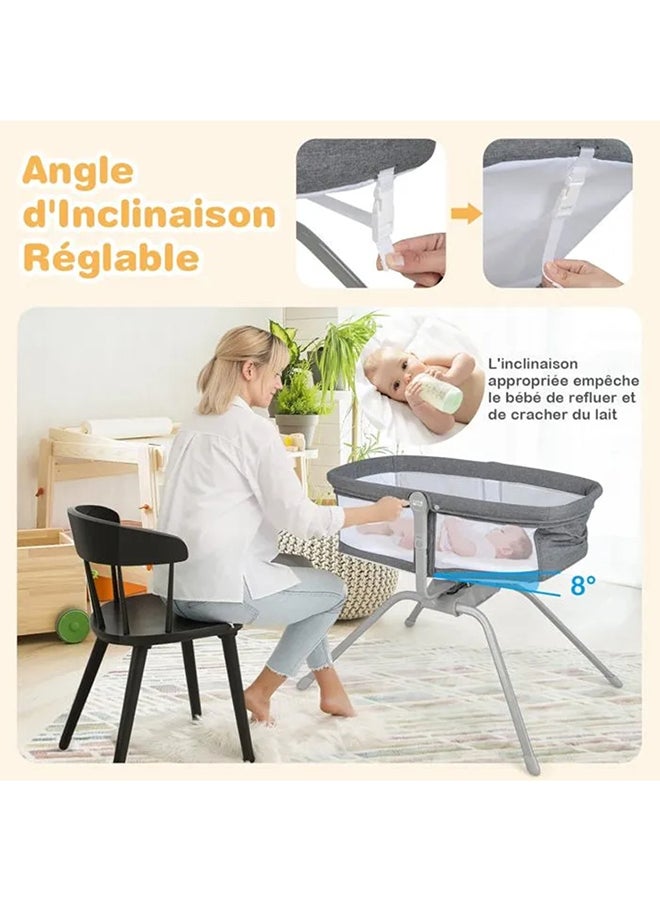 MAAS - 3-In-1 Baby Travel Bed With Mattress 0 - 9 Kg, Foldable With Rocking System - Image 1