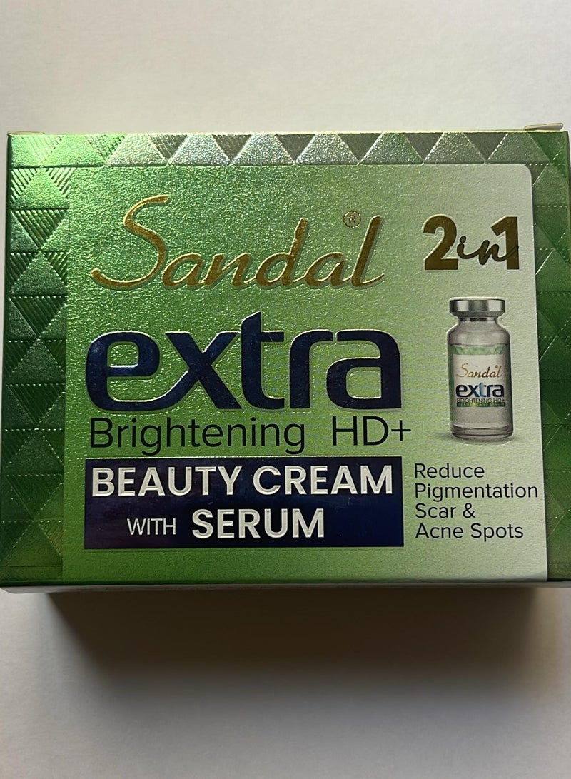 Sandal Extra Brightening Hd Beauty Cream With Serum 2in1 - Image 2