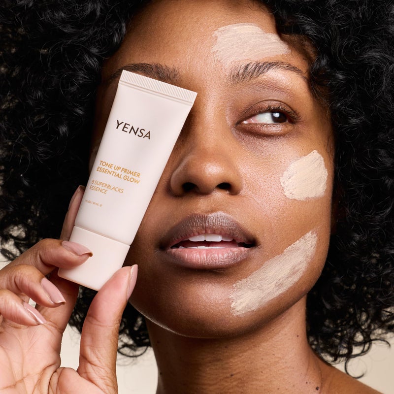 YENSA Tone Up Essential Glow Primer for Face - Brightening & Blurring Makeup Primer - Makeup Base Infused with Superfood Ingredients - Minimizes Appearance of Pores - Satin-Sheen Finish (1 Fl oz) - Image 3
