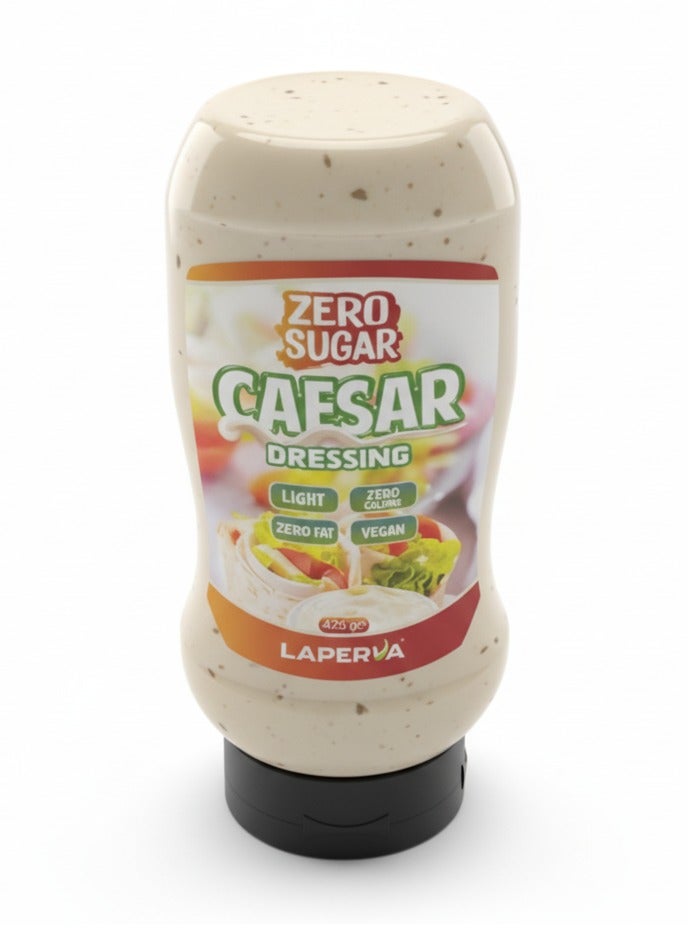 Laperva Zero Sugar Caesar Dressing Sauce 425 ml – Vegan, Low-Calorie, Diet & Keto-Friendly Salad Dressing - Image 4