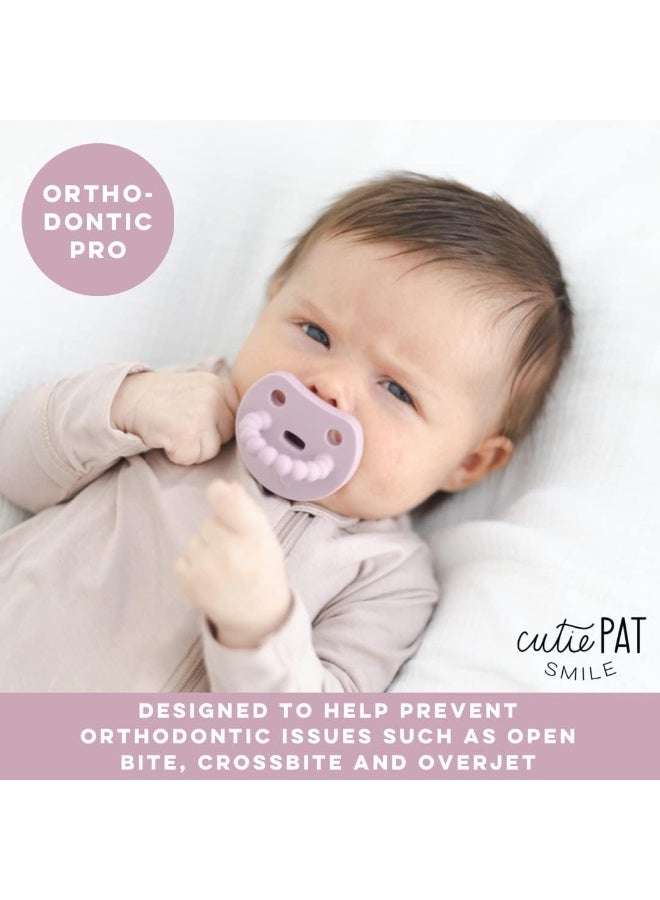 Ryan & Rose Ryan & Rose Cutie PAT Smile - Orthodontic Pro Pacifier and Teether (Wisteria) - Image 4