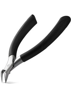 BEZOX BEZOX Toenail Clippers for Ingrown Toenail Prevention, Straight Blade Podiatrist Nail Clippers for Thick Nails, Ergonomic Finger Nail Clippers for Adults, Seniors, Men and Women - Black 