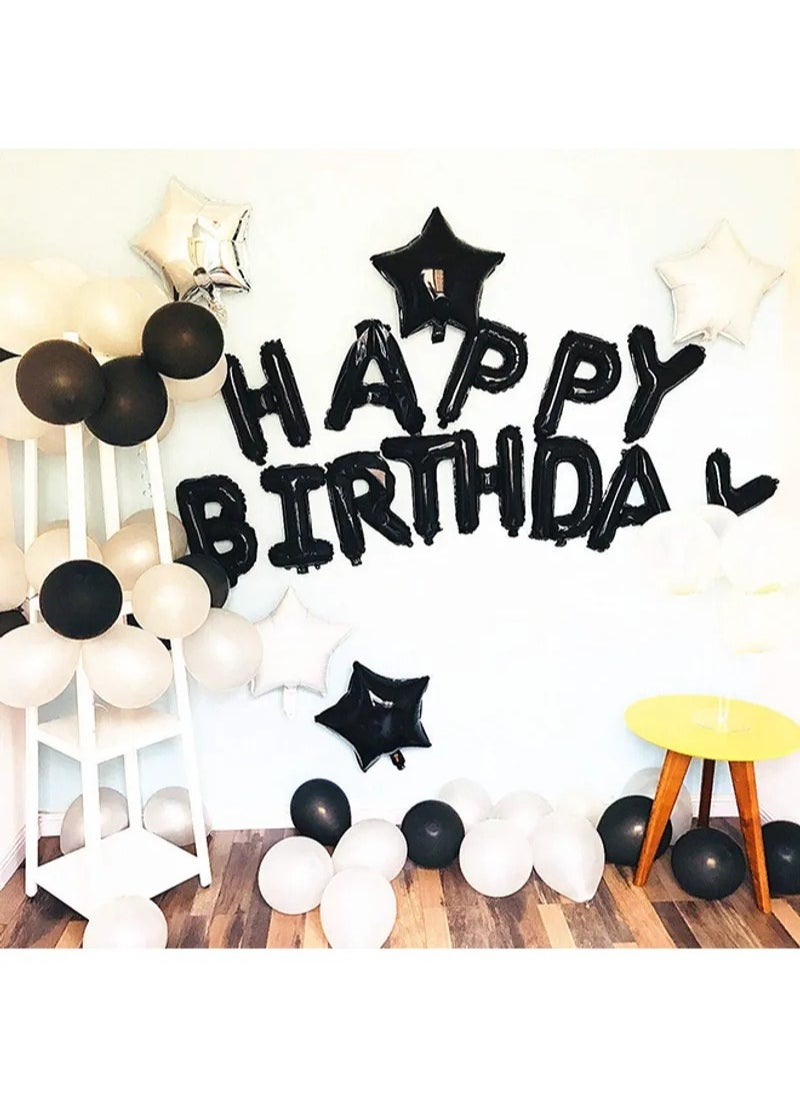Cool Baby - 25-Piece Inflatable Happy Birthday Foil Balloon Set - Image 1