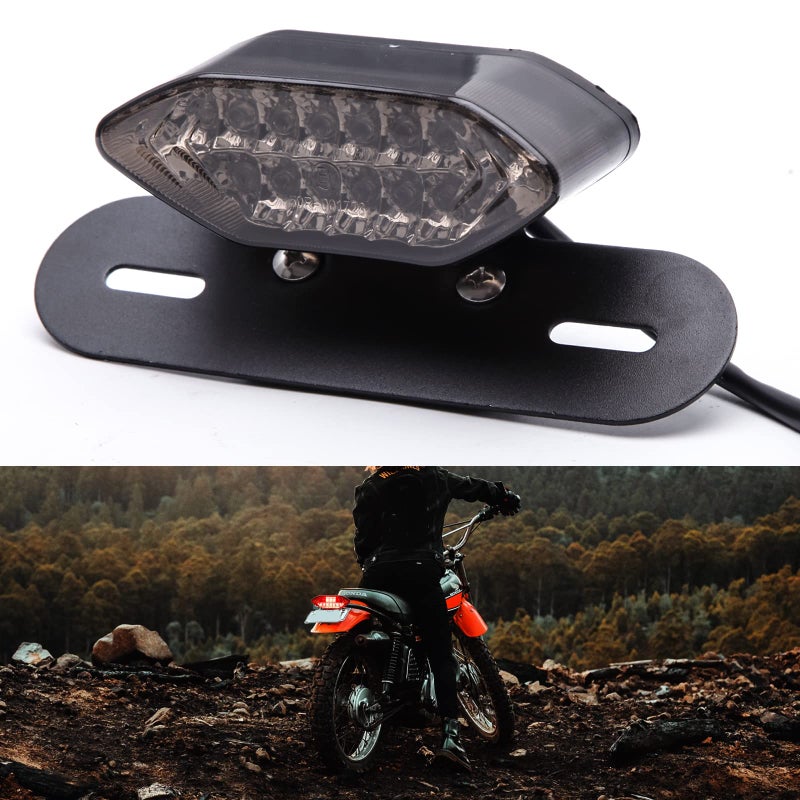 DREAMIZER Waterproof Square Trailer Lights kit ABS Red Brake Stop Tail Running License LED Light Lamp Compatible With Sportster 883 19862020