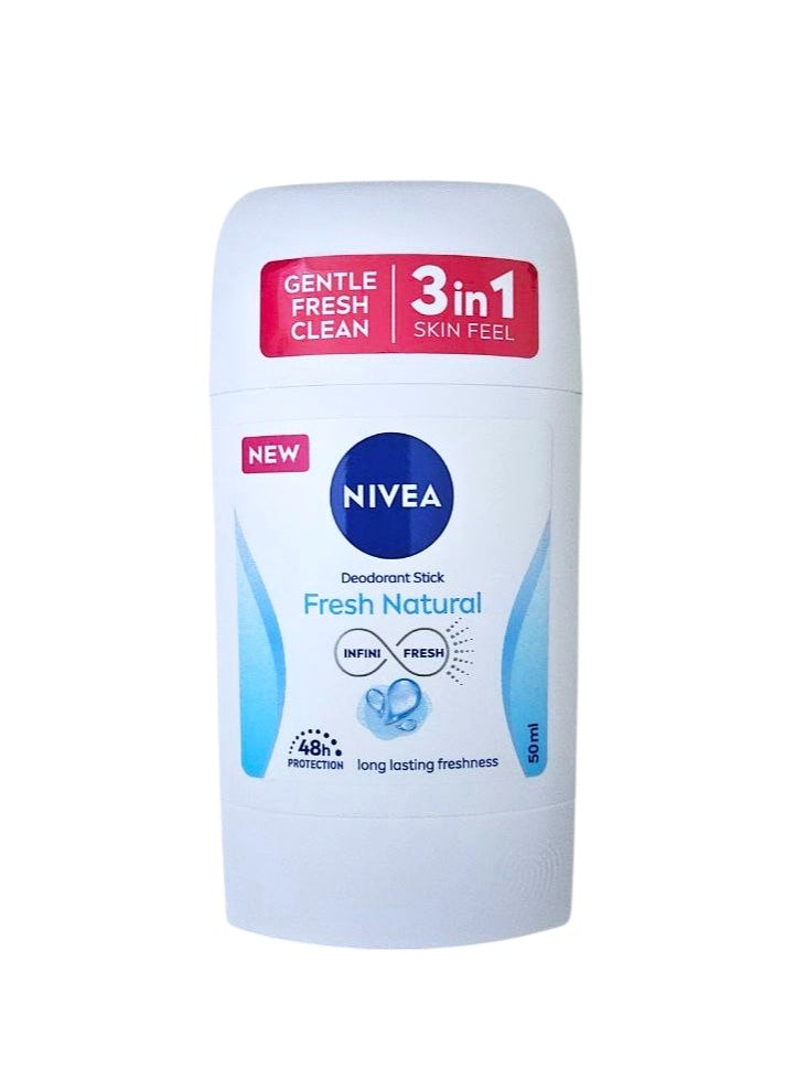 Nivea NIVEA Deodorant Stick for Women, 48h Protection, Fresh Natural 50ml 
