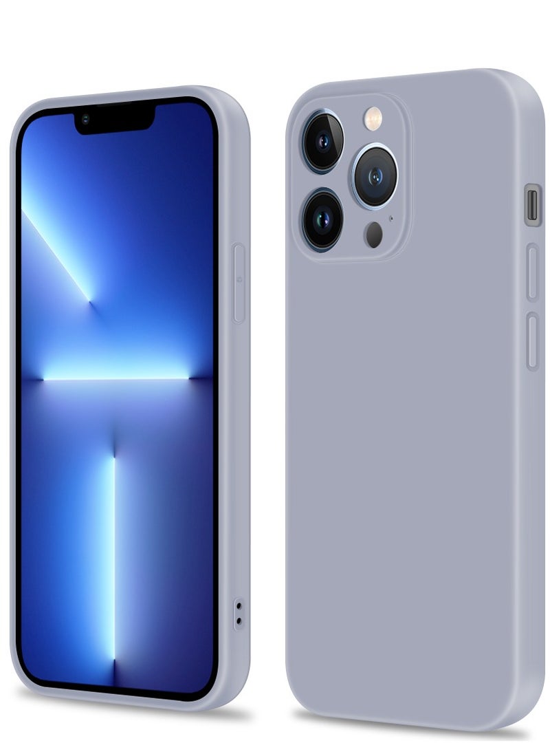 INFOSUN - INFOSUN Compatible with apple iPhone 13 Pro MAX Full Coverage for Protective Case, Ultra Slim Soft Silicone Gel TPU Cover, Matte Surface Ultra-Thin Case, for iPhone 13 Pro MAX (Gray) - Image 1
