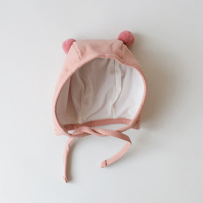 Cute Knit Baby Cap Autumn/Winter 2024 Newborn Garneri Pink 