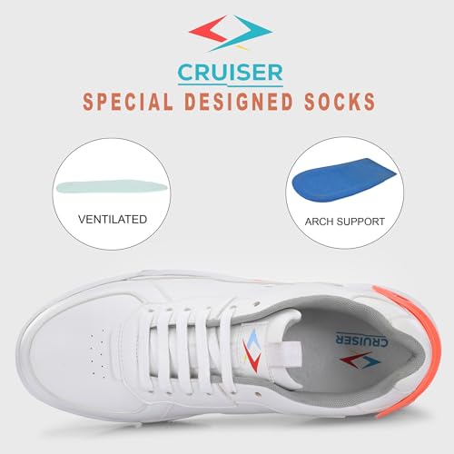 Cruiser Sneaker for Men | Comfort & Style with Soft Cushioned Insole | Trendy Lace-Up Design for Casual Outfits 2601-4 - Image 5