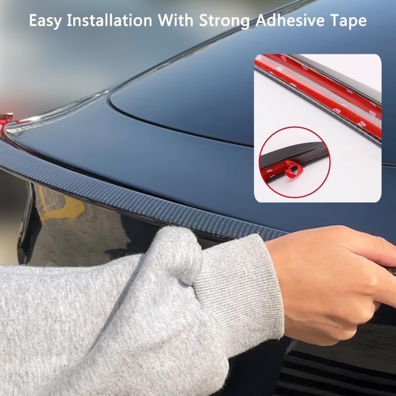 Arcoche Real Carbon Fiber Spoiler for Tesla Model 3 Highland 2024 Performance Rear Trunk Lip - Image 4