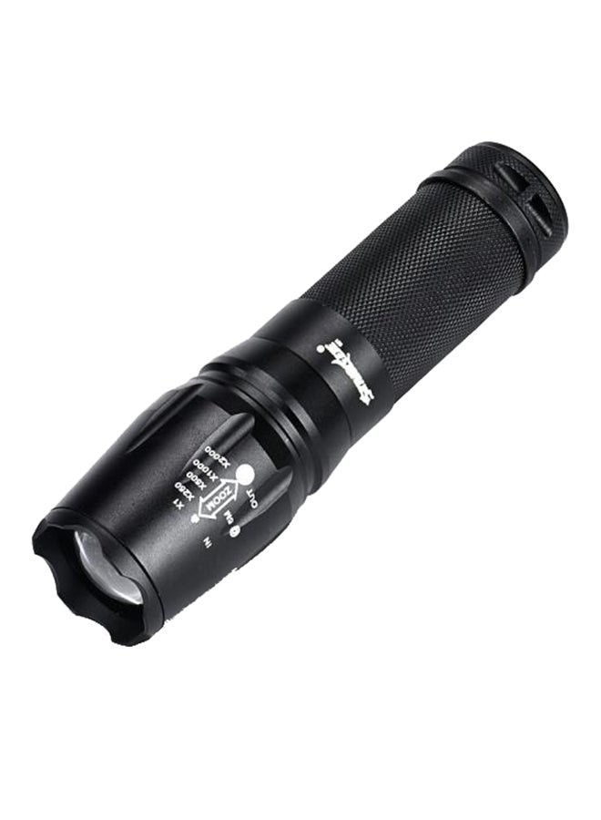 Voberry 5000 Lumen Zoomable LED Flashlight Black 5.39 x 1.38inch - Image 1